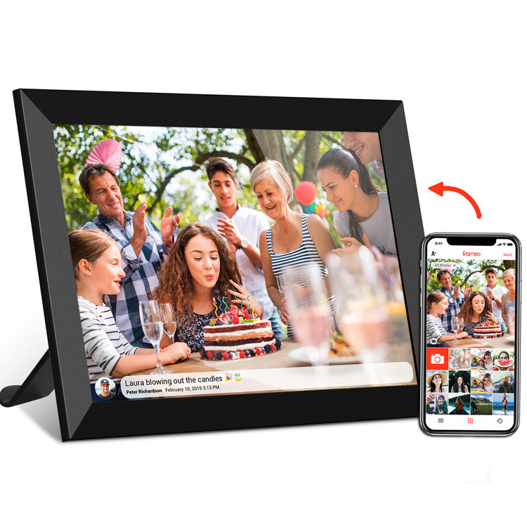 JCVISION JC-FRAME DIGITAL PHOTO FRAME 10,1 дюймовая Wi-Fi Android Фотографии видео Цифровая фотокартина