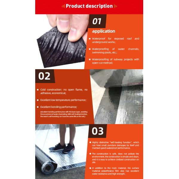 Влагостойкие мембраны Полиэстерный коврик водонепроницаемая теплостойкая мембрана для посадки крыши