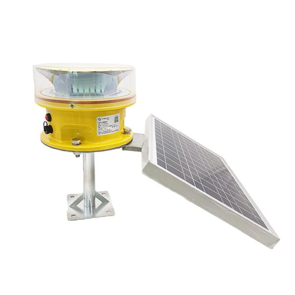 Solar Medium-intensity Aviation Obstruction Light 2000cd LED 360°
