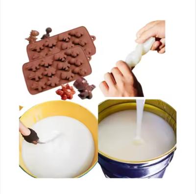 Platinum Curing RTV-2 Transparent Food Safe Liquid Silicone Rubber Raw Material For Chocolate Cake Baking Mold