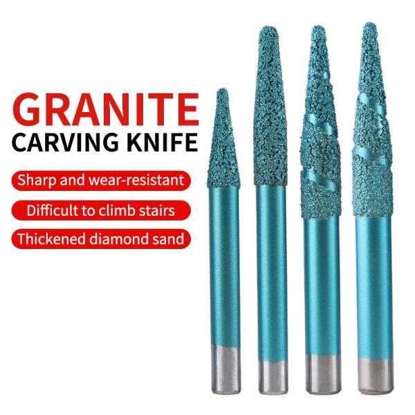CNC Machining Accessories  Router Bit Set Ball Nose  Stone Carving Engraving Tools Bits