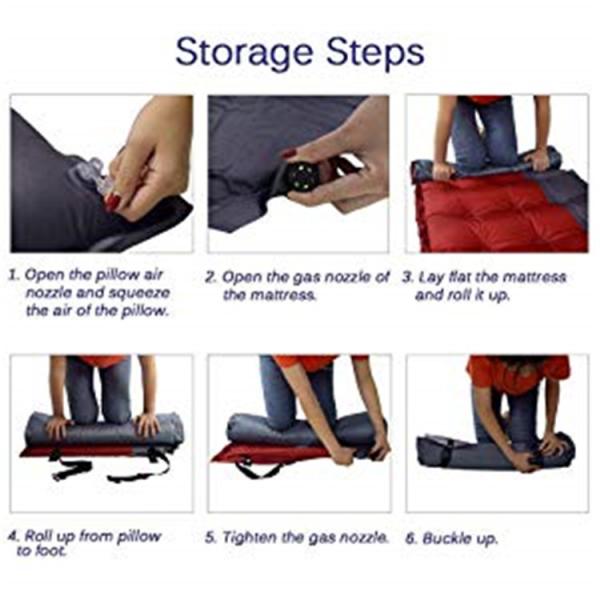 0.35kg Travel Honeycomb Self Inflating Camping Mattress