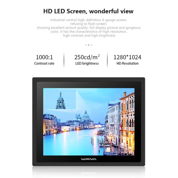 12/15/17 Inch Fanless Industrial Touch Screen PC Monitor With I5/I7 Processor