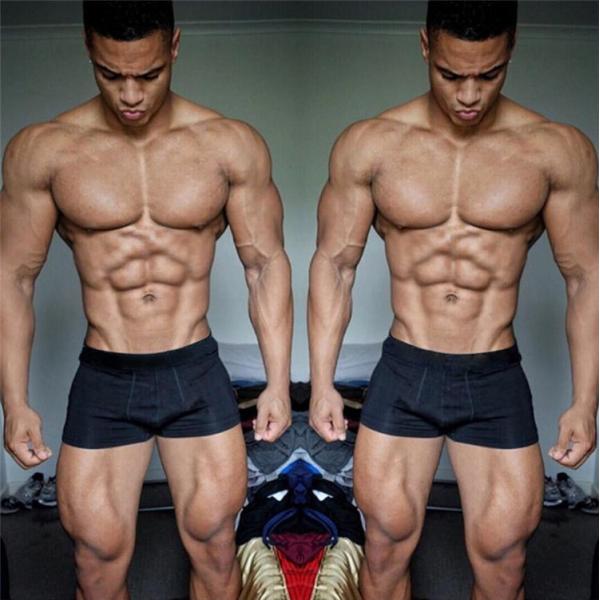 Высококачественные спортивные брюки боксеры мужчины средний рост двухцветный цвет подростки хлопчатобумажное белье