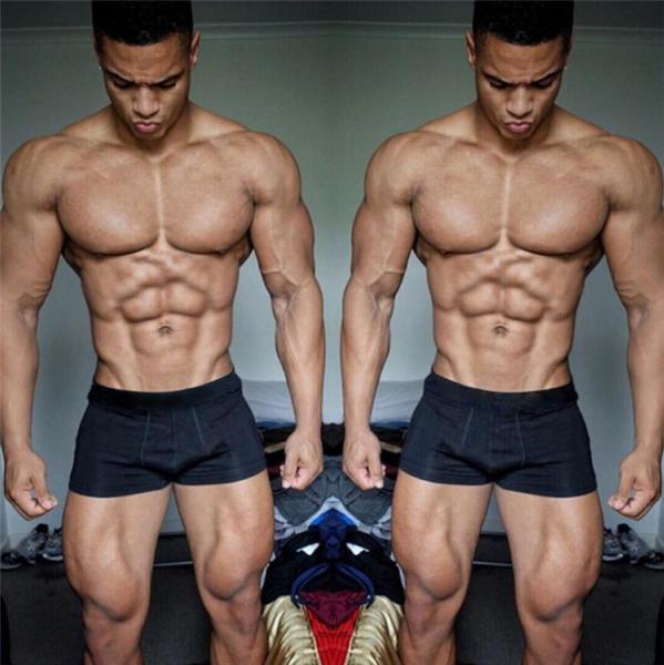 Custom High Quality Gym Briefs Boxers Men Mid Rise Two Tone Color Teen Boys Cotton Underwear