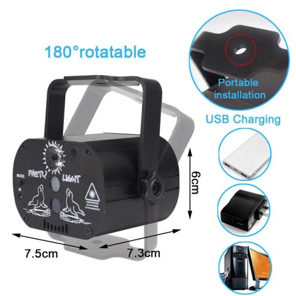 532nm 650nm Лазерные вечеринки IP44 Профессиональные диджеи Лазерные огни