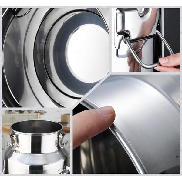 Corrosion Resistant 201 Stainless Milk Bucket With Lid 50L Large Capacity