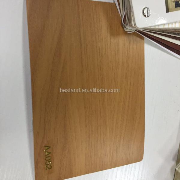Furniture 1400mm Width Opaque PVC Wood Texture Foil for MDF Vacuum Press Door Decoration Film