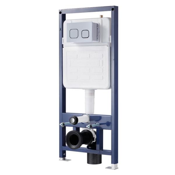 Side Water Supply Behind Wall Toilet Cistern With Efficient 6L Flush Volume