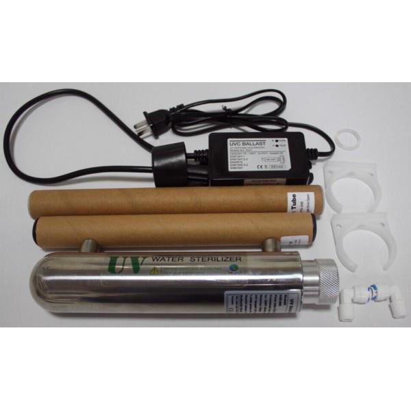 4В 0.25ГПМ 1/4" стерилизатор нержавеющей стали входа/выхода 304 УЛЬТРАФИОЛЕТОВЫЙ