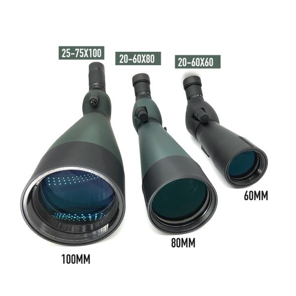 100mm FMC Lens Objective Bak4 Prism 25-75x100 Spotter Scope For Shooting Hunting