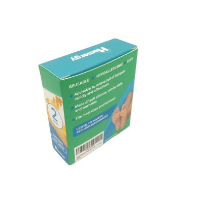 Embalaje de cordones con almohadilla adhesiva con logotipo personalizado, impresión a color, caja de papel impermeable para grabadora de voz