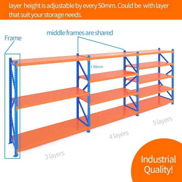 Corrosion Protection Storage Rack Shelving Rack Height 800-3000mm Space-Saving Design