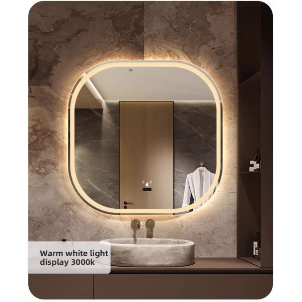 Luxury LED Square Bath Premium Modern Design Touch Switch Elegant for Hotels Apartments Villas IP44 Hot Seller for Washroom