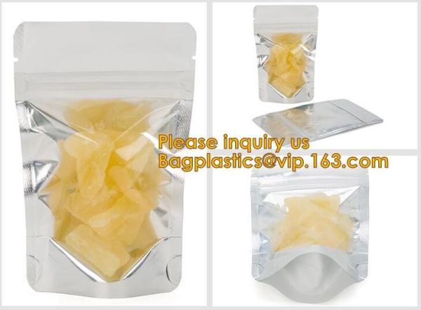 Biodegradable Foil Pouch Stand Up Pouch Spice Bag Clear Window Food Packaging Metalized