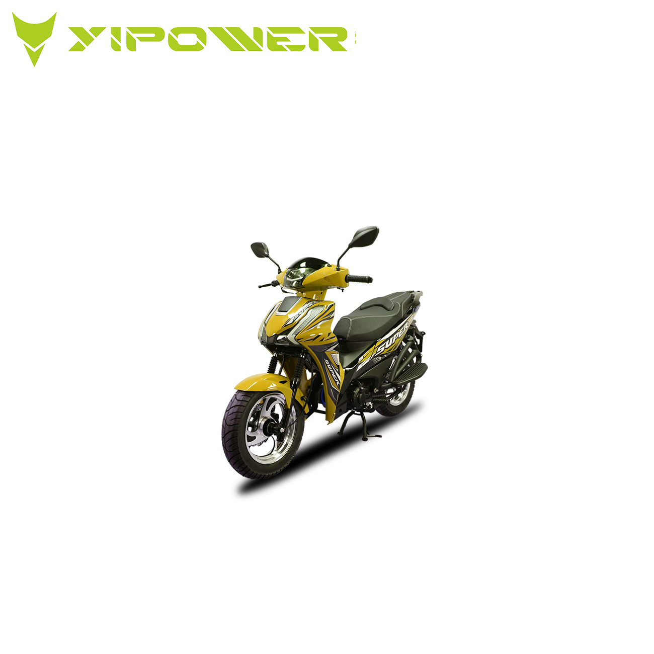60V Dual Lithium Battery Electric Underbone Motorcycle with 158KM Max Mileage and CAN Communication Instrument