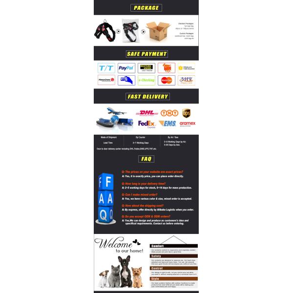 High Quality Big Pet Dog Harness No Pull Reflective Adjustable With Handle Pet Products