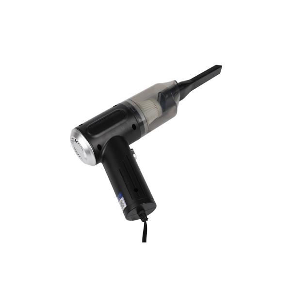 Электрический беспроводный пылесос высокого всасывания для автомобилей перезаряженный и портативный черный