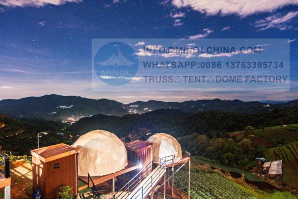 50sqm Full Glamping Dome Tent PVC Igloo Geodesic Dome Winter