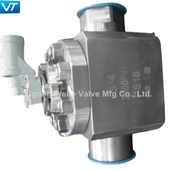 Нержавеющая сталь шарикового клапана F316 входа 3/4 дюймов верхняя шариковый кла