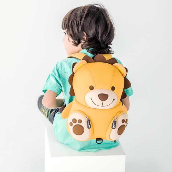 lovely lion cartoon preschool animal backpack custom children‘s backpack