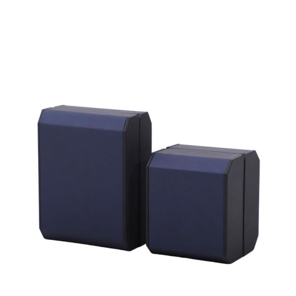 Contactez-nous pour l' éclairage LED personnalisé boîte de bijoux en plastique LED bleu boîte d'anneau de velours