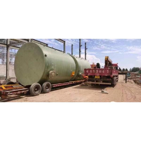 Alkali Resistant FRP / GRP Storage Tank For Sewage Treatment