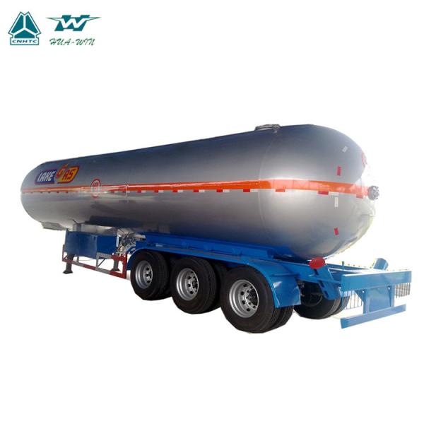 China Manufacturer Customized Cheap High Loading Capacity Heavy Duty 3 Axle LPG Tank Semi Trailer 10-100 cbm capacity for sale