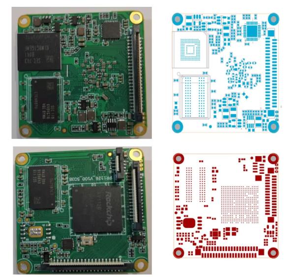 IPC-A-610 D Standard Camera PCBA Board , AI Algorithm Development RV1126 Board