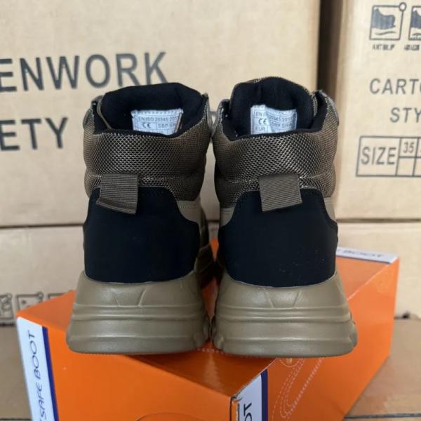 Botas de pie de acero de almacén unisex Botas de trabajo industriales antideslizantes