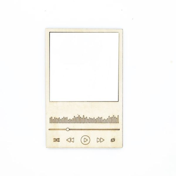 Vintage MDF Mini Photo Frame Blank Sublimation Wooden Photo Frame For Home Decoration