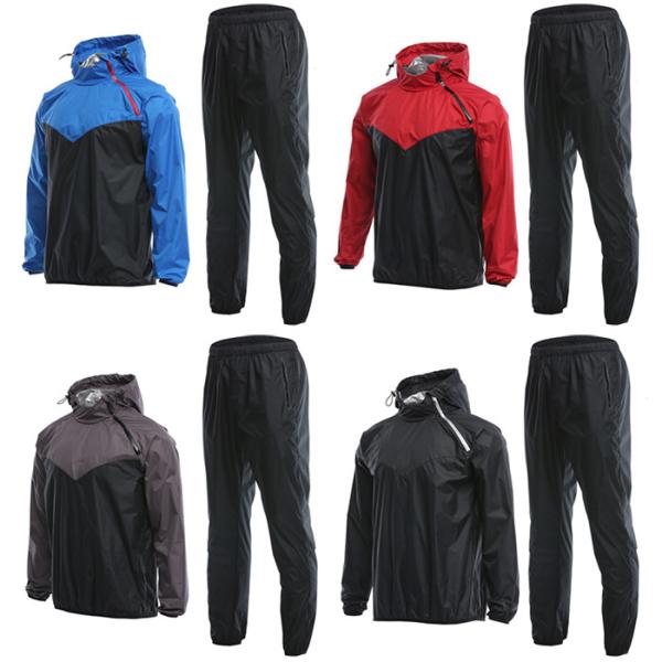 Black And Red Running Wear With Zipper Closure XL , XXL , XXXL Size