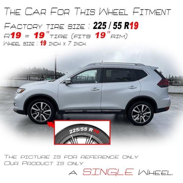 Replica Machined Wheels Rim 62748 19 For Nissan Rogue 17-20
