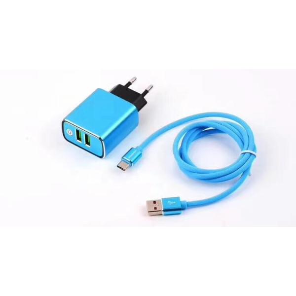 Private model authentication 5v3.1a double USB brigade fill aluminum alloy double straight charge