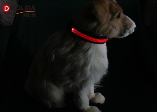 LED Light Waterproof Dog Band Pet Collar Flashing Light Band Safety Leashes Belt