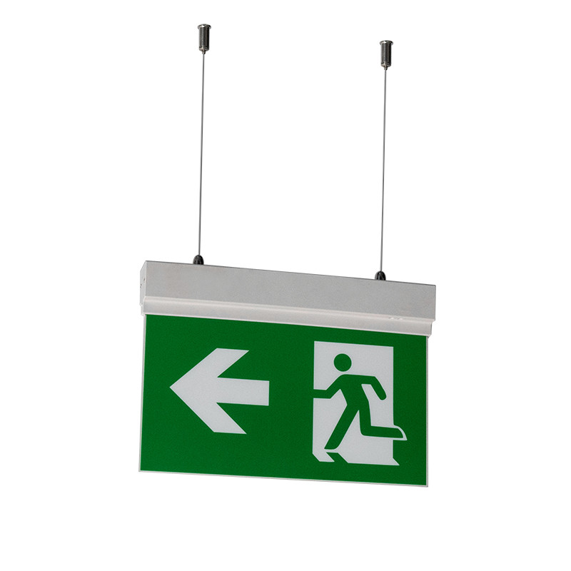 SMD 2835 LED Emergency Commercial Exit Sign Double Side Li-Ion Battery L701M