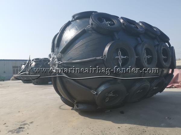 Fender de borracha pneumática personalizado Tipo inflado para embarcações navais BV Certificado