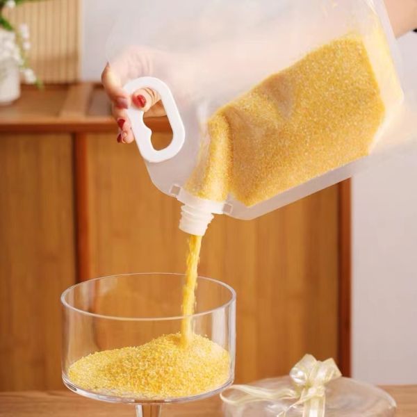 Food Grade Moisture-Proof Resealable Spout Stand-Up Pouches with Handle for Grains Nuts Dry Food & Liquid Beverage Storage