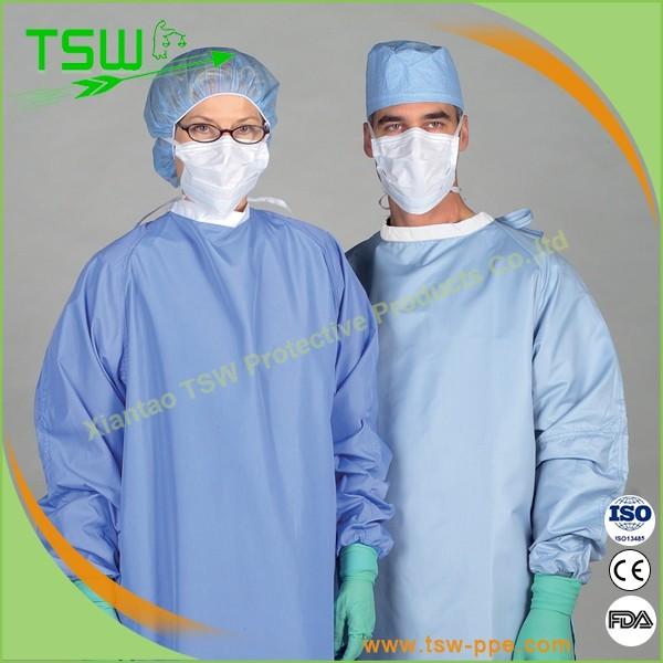 Sterile Disposable Surgical Gown With Knitted Cuff sterile surgical gowns surgical packs isolation gown