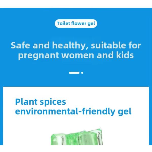 Fresh Scent Disposable Toilet Deodorizer Artifact Bathroom Descaling Cleaning Agent Flower Toilet Gel
