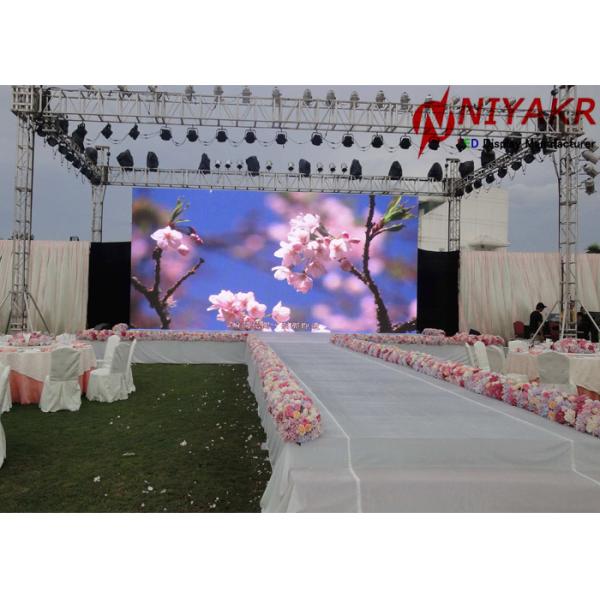 P3.9 Full Color Outdoor LED Screen Hire Waterproof IP65 500X1000mm Long Lifespan