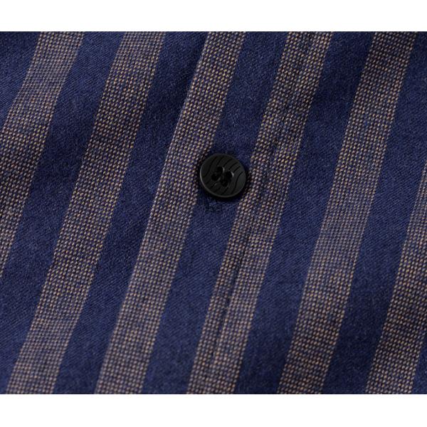 Дыхательная тёмно-синяя хлопковая рубашка с длинным рукавами для мужской неформальной моды осенью 2021 года