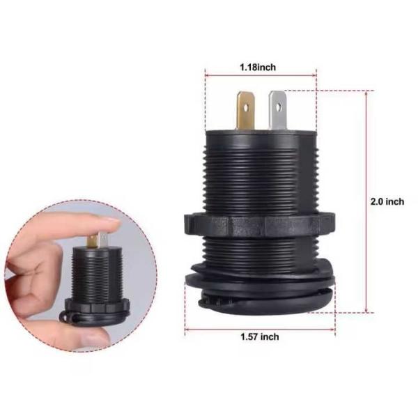 Three Colour LED Car Charger Socket 5V 2.1A Dual USB Port Car Charger