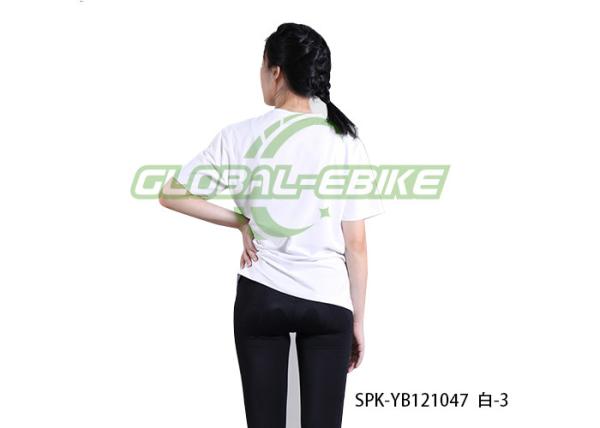 Customized Team Mountain Bike Jersey Short Sleeve No Zipper Respiratory Pattern