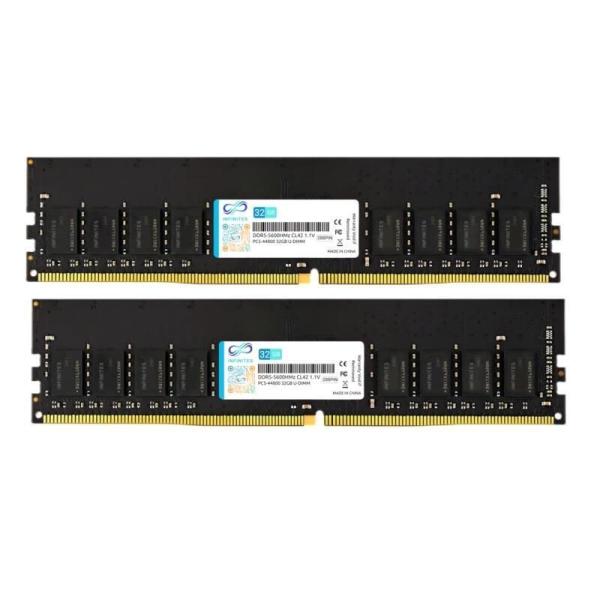                    DDR5 288pin 32GB 5600MHz U-DIMM PC-44800 1.1V Non Ecc Gen 5 Memory Consumer Garde Memory Module Speed Booster Overclocking Memory Speed up to 5000MHz             