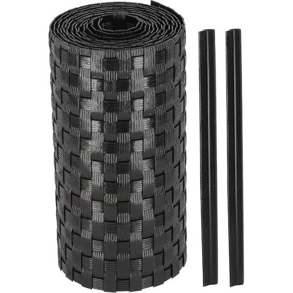 Metal Type Pe Rattan Vinyl Fence Strips For Easy To Install Garden Fence