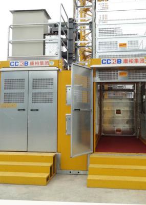 Elevador modular do passageiro da construção, controlo do motor material da grua FC do homem
