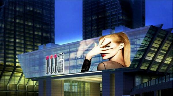100000H Special LED Display , P10mm LED Transparent Film For Super Market