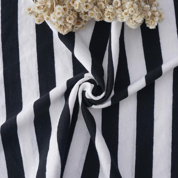 Устойчивое поглощение влаги Модная полосатая хлопковая ткань для повседневного ношения