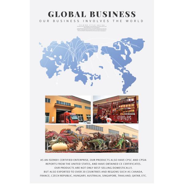 Modelo de dinosaurios de tamaño real para parque de atracciones y museo